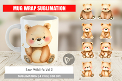Mug Wrap Bear Wildlife Product Image 1