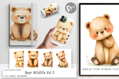 Digital Paper Bear Wildlife Product Image 1