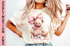 Bear Coquette, Girly Png, Sublimation Design. Product Image 2