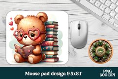 Bear mouse pad bundle | Animal mousepad | Books mouse pad Product Image 2