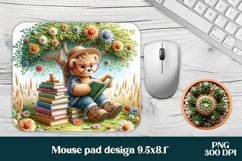 Bear mouse pad | Animal mousepad | Books mouse pad Product Image 1
