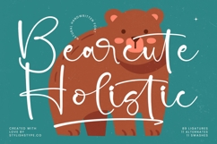 Bearcute Holistic - Natural Handwritten Font Product Image 1