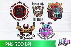 Beard Sublimation Bundle | Beard Quotes Design | PNG Design Product Image 2