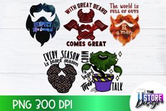 Beard Sublimation Bundle | Beard Quotes Design | PNG Design Product Image 3