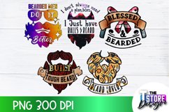 Beard Sublimation Bundle | Beard Quotes Design | PNG Design Product Image 7