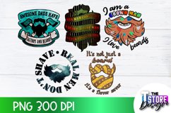 Beard Sublimation Bundle | Beard Quotes Design | PNG Design Product Image 9