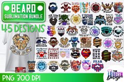 Beard Sublimation Bundle | Beard Quotes Design | PNG Design Product Image 1