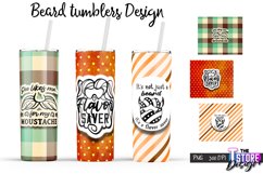 Beard Tumblers Bundle | Beard Quotes Sublimation | Men PNG Product Image 2