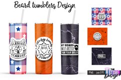 Beard Tumblers Bundle | Beard Quotes Sublimation | Men PNG Product Image 11