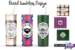Beard Tumblers Bundle | Beard Quotes Sublimation | Men PNG Product Image 3