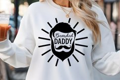 Bearded daddy SVG, Dad Shirt SVG Product Image 1