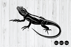 Bearded Dragon SVG, Bearded Dragon Silhouette SVG, Animal Product Image 1