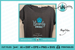 Funny Wake-up Quote, Pyjama Saying SVG, Bear Claw SVG, Bear Product Image 12