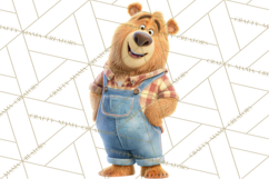 Fairy Tale Storybook Bears Cottage Clipart PNG Product Image 4
