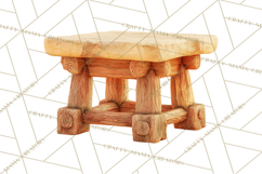 Fairy Tale Storybook Bears Cottage Clipart PNG Product Image 5