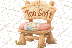 Fairy Tale Storybook Bears Cottage Clipart PNG Product Image 3