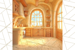 Fairy Tale Storybook Bears Cottage Clipart PNG Product Image 4