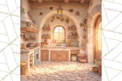 Fairy Tale Storybook Bears Cottage Clipart PNG Product Image 5