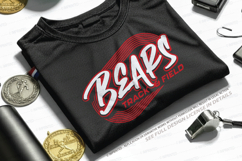 Bear Track and Field SVG Product Image 1