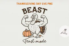Thanksgiving Quote Clipart | Retro Fall PNG SVG Product Image 1