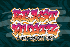 Beast Quotz | Wild Graffiti Font Product Image 1