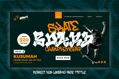 Beast Quotz | Wild Layered Graffiti Webfont Product Image 2