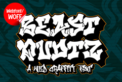 Beast Quotz | Wild Layered Graffiti Webfont Product Image 1