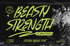 Beasty Strength Display Brush Font Product Image 1