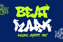 Beat Mark - Awesome Wild Graffiti Font Product Image 1