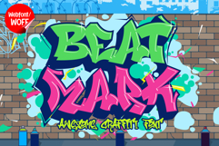 Beat Mark | Wild Decorative Graffiti Webfont for Urban Ideas Product Image 1