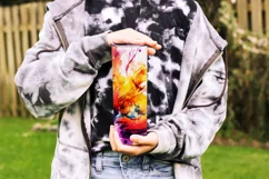 Abstract Watercolor Tumbler, Be Kind Tumbler Sublimation Product Image 3