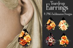 Autumn Earrings, Teardrop Earrings, Floral Earrings, Fall s4 Product Image 1