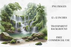 Bali Clipart Bundle, 41 Watercolor Bali PNGs Product Image 5