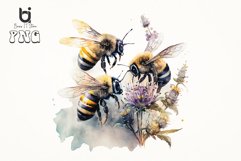 Beautiful bees watercolor Sublimation Png Bundle Product Image 9