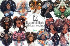 Beautiful Black African Zodiac Sublimation Bundle Product Image 1