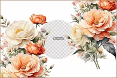 Bouquet of roses png|Flowers Spring watercolor|flora clipart Product Image 3