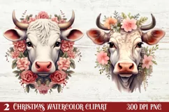 Beautiful Christmas Cow Clipart, Christmas Cow Clipart, Christmas Cow Clipart Bundle, Christmas Cow Watercolor, Watercolor Christmas Cow, Christmas Cow Sublimation, Christmas Cow, Christmas Cow Clip Art, Christmas Cow Sublimation Designs, Christmas Cow Su
