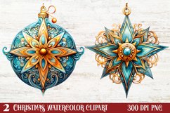 Beautiful Christmas Set Clipart, Beautiful Christmas Clipart Product Image 1