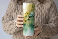 Abstract Watercolor Tumbler, Colorful Watercolor Sublimation Product Image 3