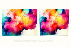 Abstract Watercolor Tumbler, Colorful Watercolor Sublimation Product Image 2