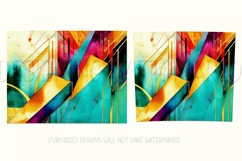Abstract Watercolor Tumbler, Colorful Watercolor Sublimation Product Image 2