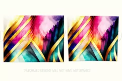 Abstract Watercolor Tumbler, Colorful Watercolor Sublimation Product Image 2