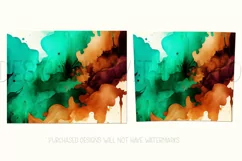Abstract Watercolor Tumbler, Colorful Watercolor Sublimation Product Image 2