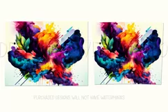Abstract Watercolor Tumbler, Colorful Watercolor Sublimation Product Image 2