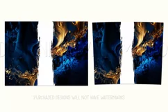 Watercolor Tumbler Wrap, Add Your Own Name, Sublimation d10 Product Image 2