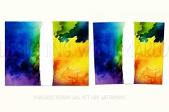 Watercolor Tumbler Wrap, Add Your Own Name, Sublimation d3 Product Image 2