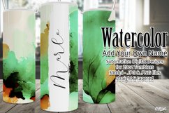 Watercolor Tumbler Wrap, Add Your Own Name, Sublimation d4 Product Image 1