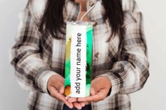 Watercolor Tumbler Wrap, Add Your Own Name, Sublimation d4 Product Image 3