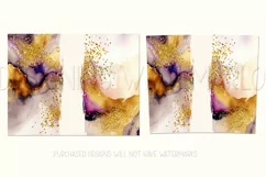 Watercolor Tumbler Wrap, Add Your Own Name, Sublimation d5 Product Image 2
