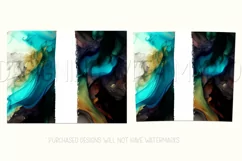 Watercolor Tumbler Wrap, Add Your Own Name, Sublimation d8 Product Image 2